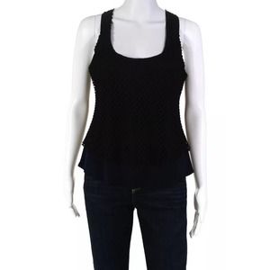 Jes Wade  Mesh Overlay Scoop Neck Blouse